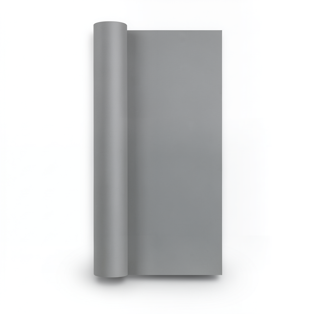 Plain Vinyl Wallpaper 15.6m×106cm Gray Color