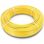 أنابيب HDPE الراجحي PE 100 ضغط 6 بار قطر خارجي 110 مم سمك 6.3 مم لون أصفر 