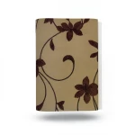 Wallpaper Floral Design Size 10m×53cm Brown Color