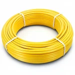 أنابيب HDPE الراجحي PE 100 ضغط 6 بار قطر خارجي 75 مم سمك 4.3 مم لون أصفر 