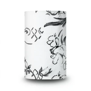 Floral Wallpaper 10m × 53cm Black and White