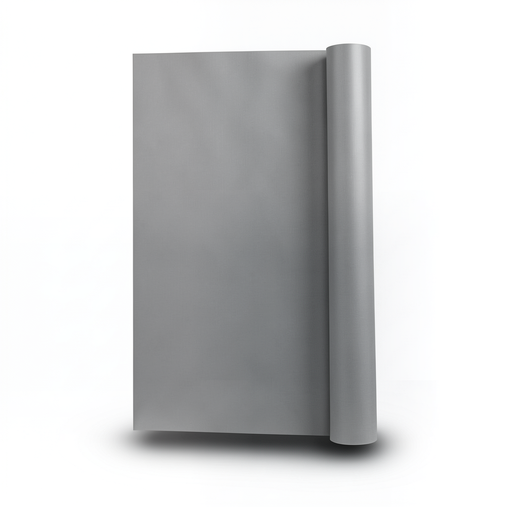 Plain Vinyl Wallpaper 15.6m×106cm Gray Color