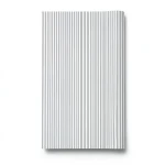 Wallpaper Striped Design White with Grey, Size 15.6m×106cm