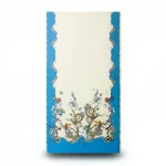 Patterned Wallpaper, Blue with Beige Color, Size 10m×0.70m, Model 12077 