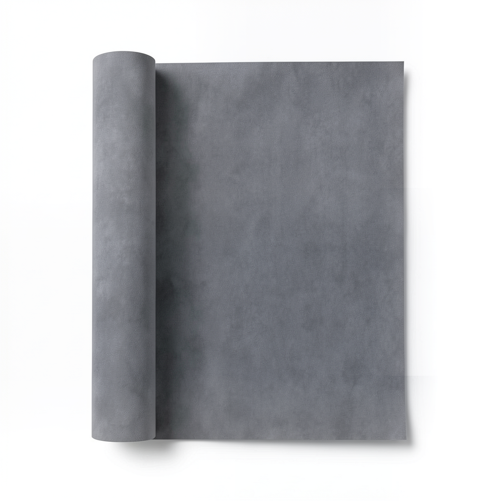 Plain Vinyl Wallpaper 15.6m x 106cm Velvet Gray