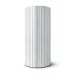 Wallpaper Striped Design White with Grey, Size 15.6m×106cm