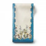Patterned Wallpaper, Blue with Beige Color, Size 10m×0.70m, Model 12077 