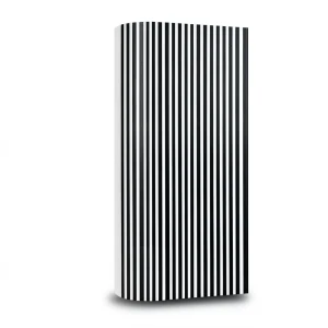 Wallpaper Striped Design 10m×53cm Black and White