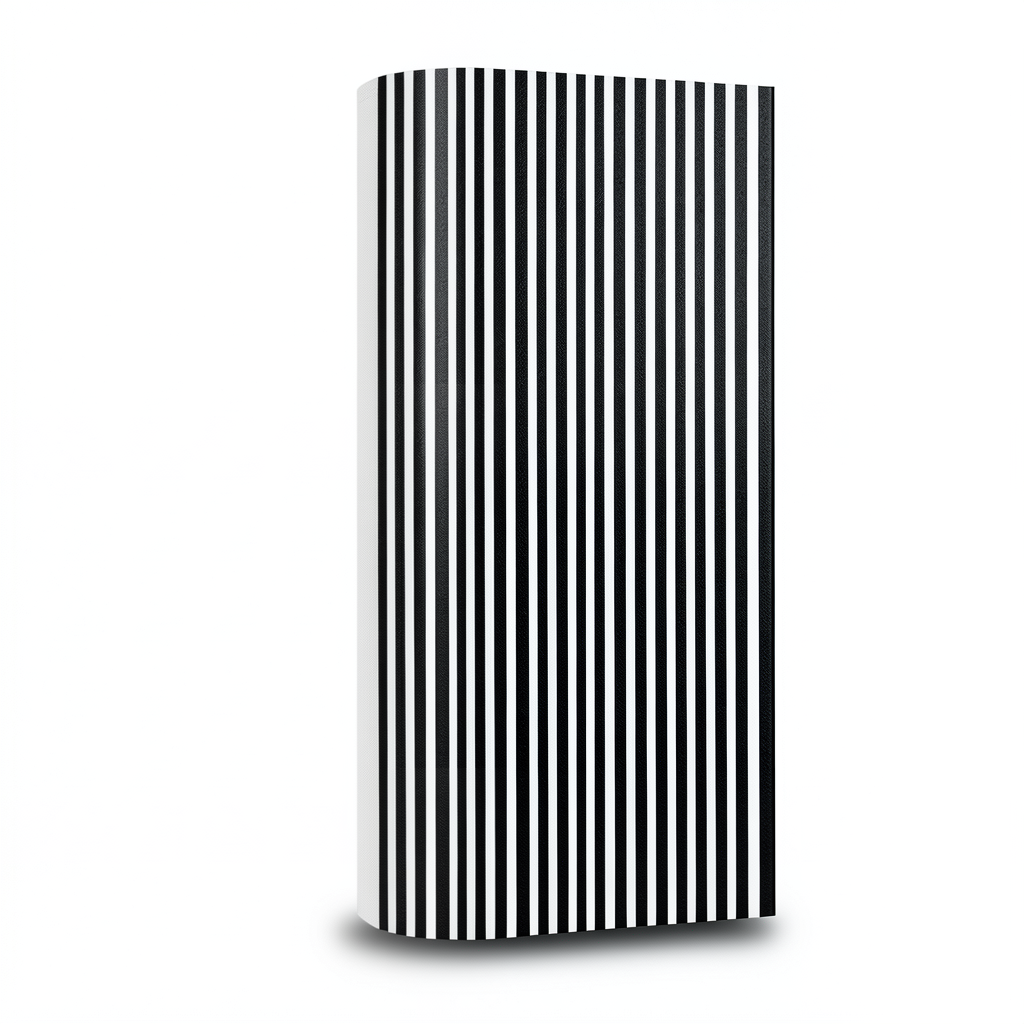 Wallpaper Striped Design 10m×53cm Black and White