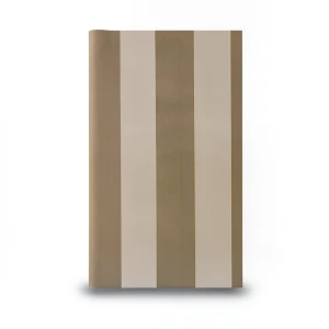 Wallpaper Striped Design Brown with Gold, Size 10m×53cm