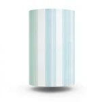 Wallpaper Striped Design White with Cyan and Light Green 10m×53cm