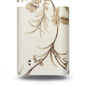 Wallpaper Floral Design Size 10m×53cm Beige Color