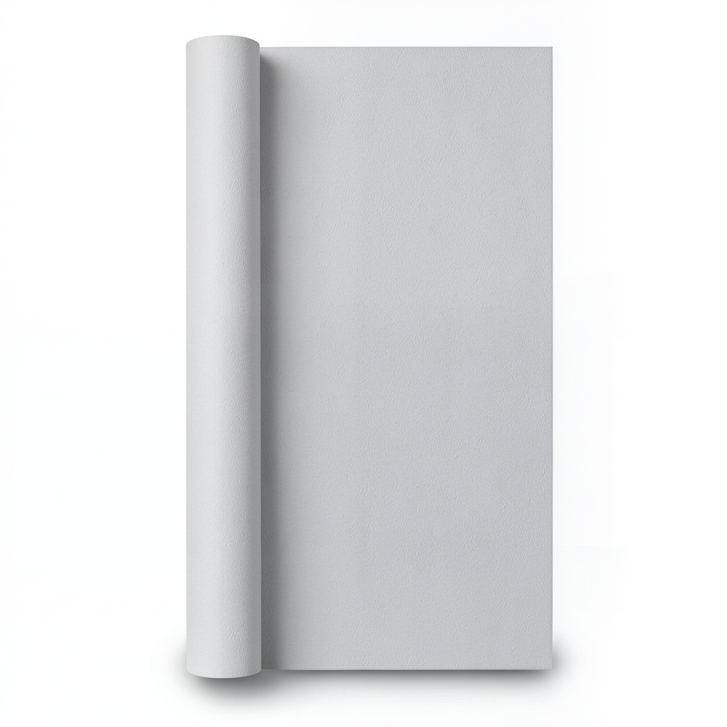 Wallpaper Plain Design Size 15.6m × 106cm Light Gray