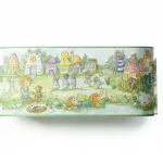 German wallpaper for youth and children, size 10 m x 0.53 m, green color, model 297508 