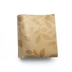 Tree-Patterned Wallpaper Vinyl Sheath 10m x 53cm Golden Brown