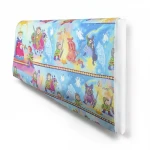 German wall covering for youth and children, size 10 m x 0.53 m, blue and yellow color, model 297805 