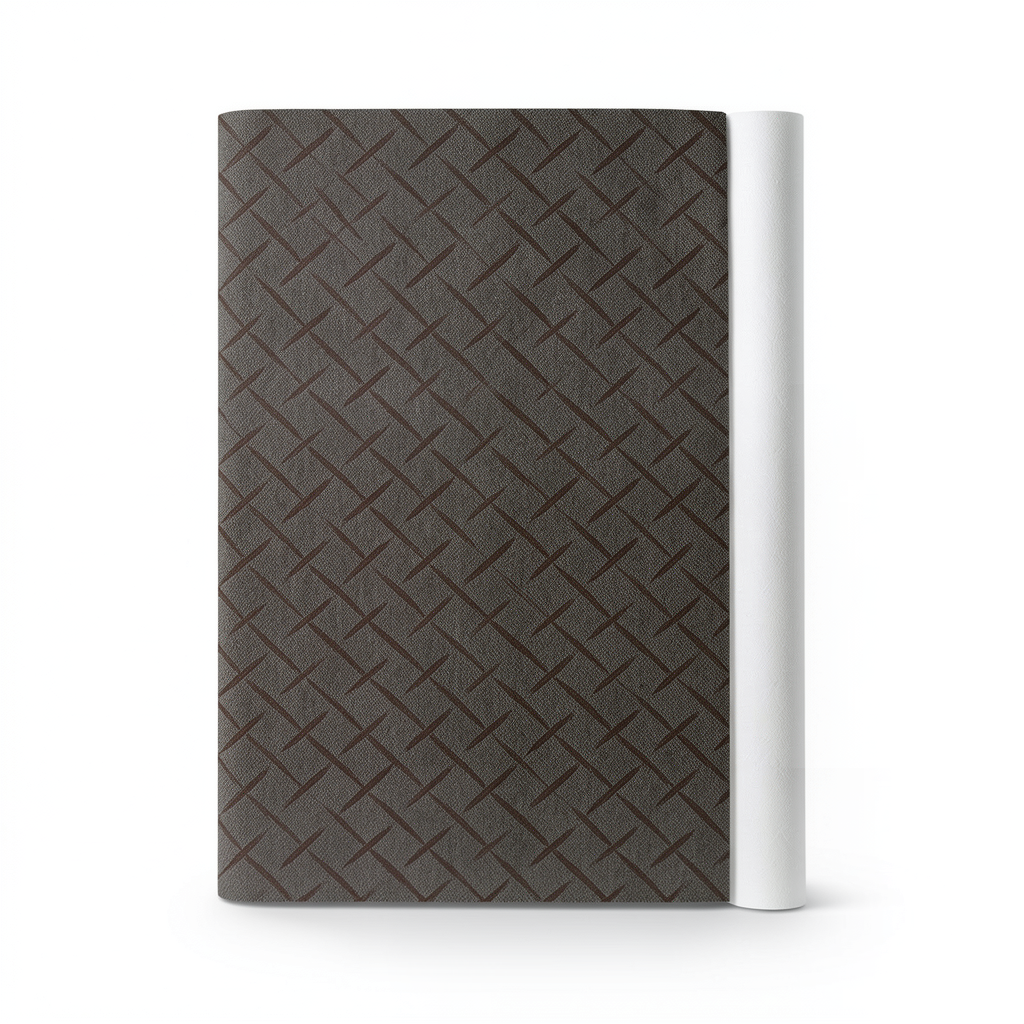 Modern Wallpaper 15.6m×106cm Dark Beige with Brown Lines