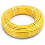 أنابيب HDPE الراجحي PE 80 ضغط 4.8 بار قطر خارجي 90 مم سمك 5.2 مم لون أصفر 