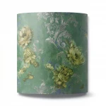 Italian wall decoration, size 10m x 0.73m, green color, model 24025