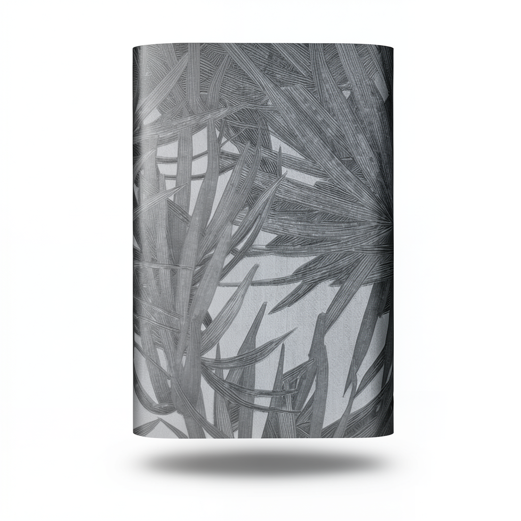Tree-Patterned Wallpaper Vinyl Sheath 15.6m x 106cm Dark Grey