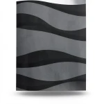 Wallpaper Striped Design 10m×53cm Black and Grey