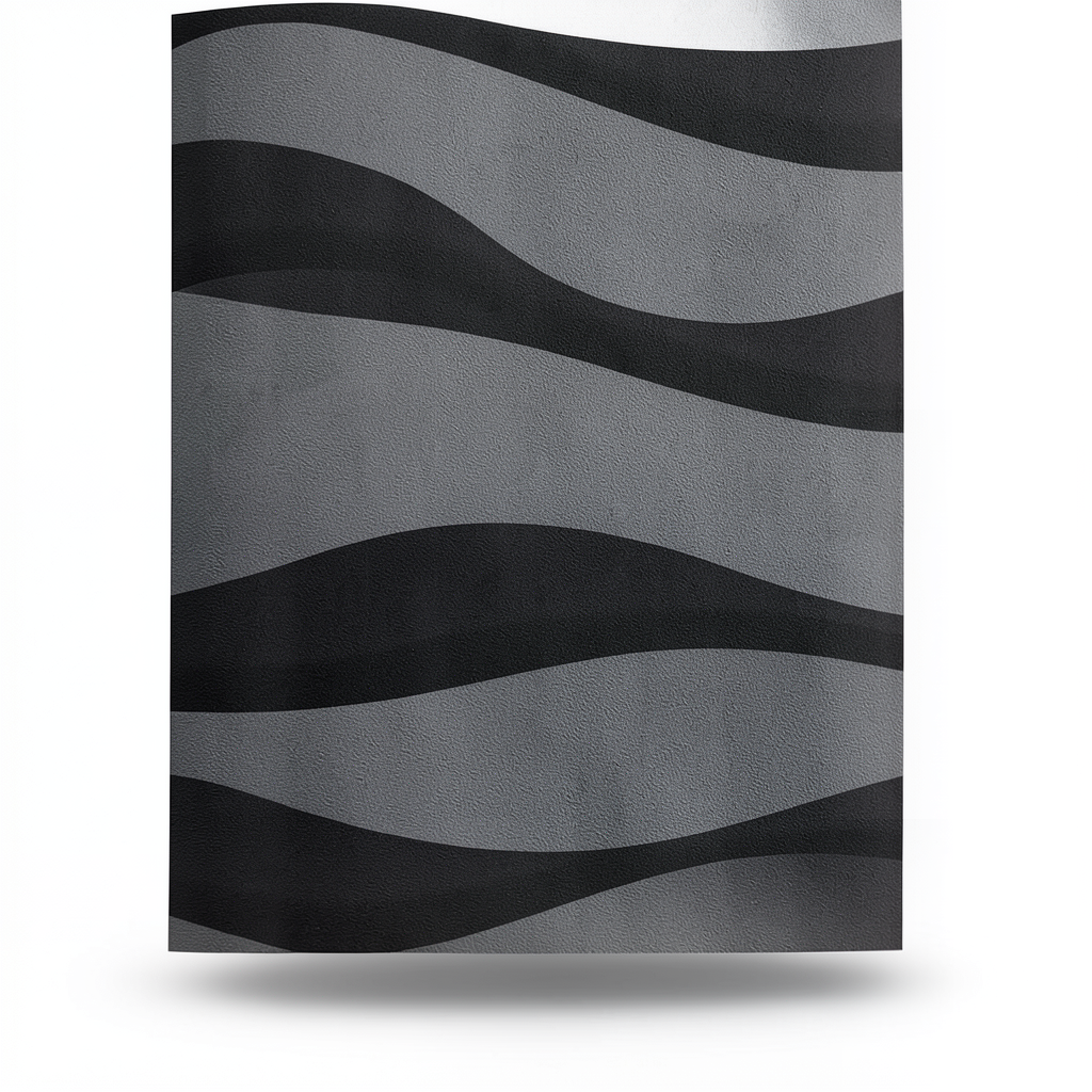 Wallpaper Striped Design 10m×53cm Black and Grey