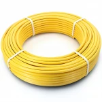 أنابيب HDPE الراجحي PE 80 ضغط 4.8 بار قطر خارجي 90 مم سمك 5.2 مم لون أصفر 