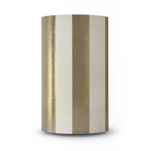 Wallpaper Striped Design Brown with Gold, Size 10m×53cm