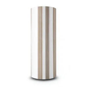 Wallpaper Striped Design Brown on White, Size 10m×53cm