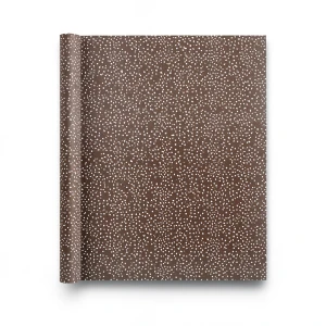 Wallpaper Dotted Design Size 15.6m × 106cm Brown with White
