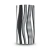 Wallpaper Striped Design 10m×53cm Black and White with Grey - Image 1