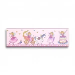 Youth and children wall decoration, pink color, length 10 m, width 0.53 m, model 298901 