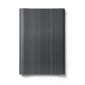 Wallpaper Striped Design Size 15.6m×100cm Dark Gray