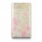 Italian wallpaper, beige with pink, length 10 m, width 0.73 m, model 24020
