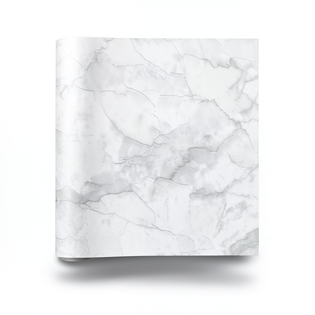 Modern Wall Covering 15.6m x 100cm White with Gray