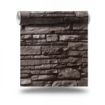 Modern Wallpaper 15.6m×100cm Dark Brown Color