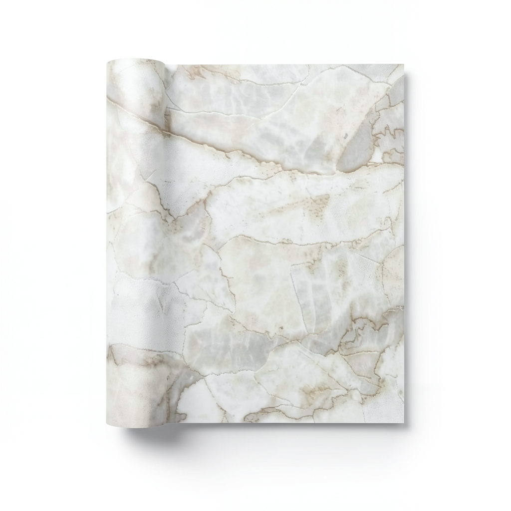 Modern Wall Decoration 15.6m x 100cm White Beige Gray Brown