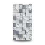 Modern Wall Covering 15.6m x 100cm Light with Dark Gray