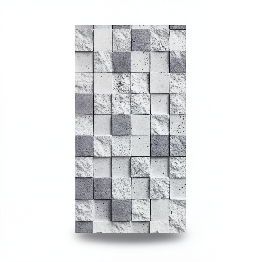 Modern Wall Covering 15.6m x 100cm Light with Dark Gray