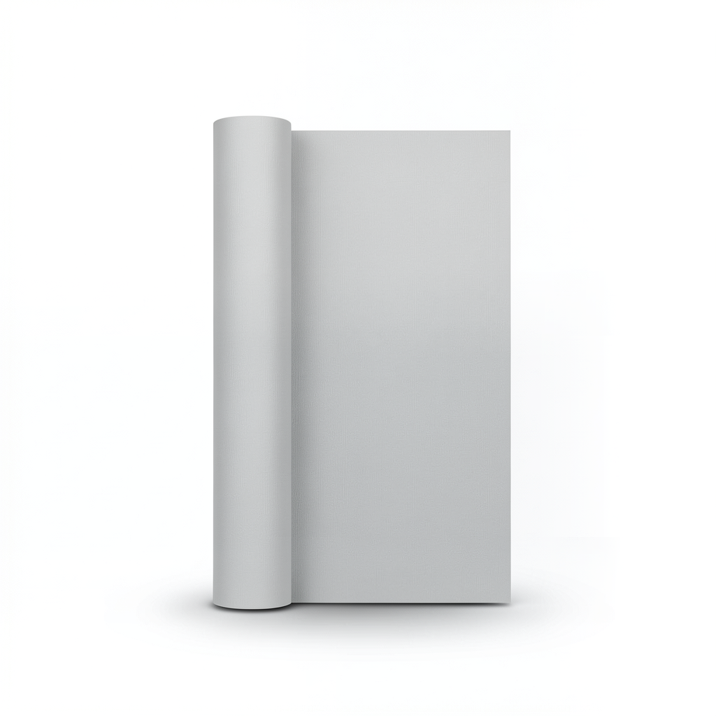 Plain Vinyl Wallpaper 15.6m×106cm Light Gray, Roll