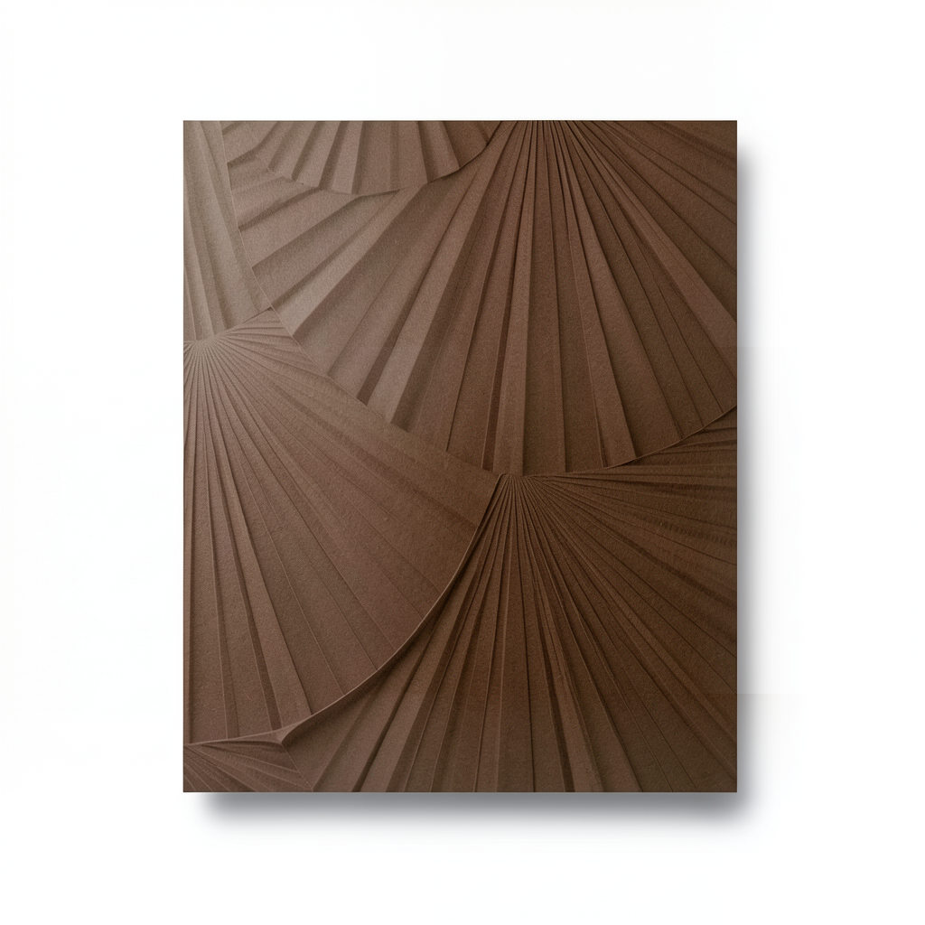 3D Design Wallpaper 15.6m×106cm Brown Color