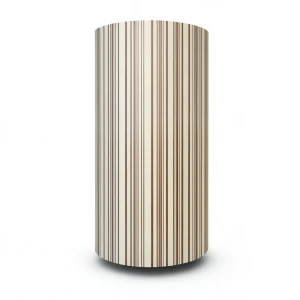 Wallpaper Striped Design 15.6m×100cm Beige with Brown Stripes