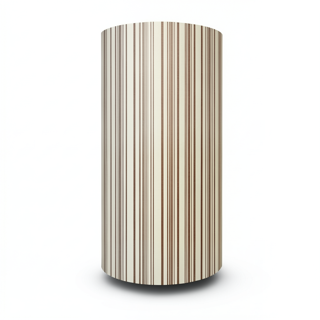 Wallpaper Striped Design 15.6m×100cm Beige with Brown Stripes