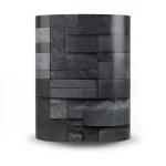 Modern Wallpaper 10m×53cm Black with Gray