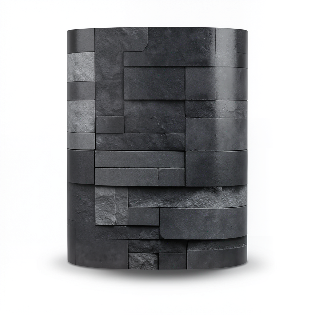 Modern Wallpaper 10m×53cm Black with Gray