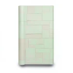 Modern Wall Covering 10m x 53cm Light Green with Beige