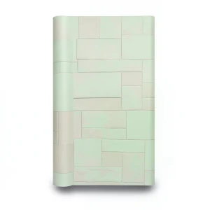 ورق حائط مودرن طول 10m، عرض 53cm، لون اخضر خفيف مع بيج