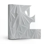 3D Wallpaper Size 15.6m×106cm Gray Color
