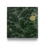 Italian Wall Covering Dark Green Color, Length 10 m, Width 0.73 m, Model 24040