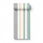 Youth and children wall decoration, off white with gray color, length 10 m, width 0.53 m, model GK8814 